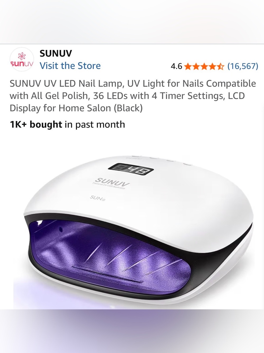 SUNUV UV LED Nail Lamp